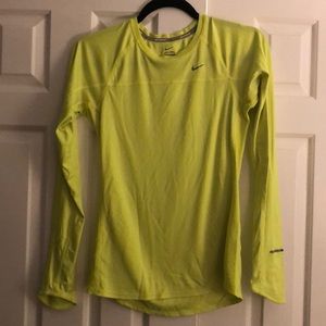 Neon Yellow Nike Long Sleeve